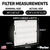 Parker 18x18x2 MERV 8 Xtreme Plus Self-Supported Pleated Air Filters.  Case of 12.  Actual Size: 17.75x17.75x1.75