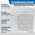 16x16x2 MERV 10 ( FPR 6-7 ) Pleated 2" Inch Air Filters for HVAC Systems by Glasfloss.  3 Pack