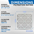 18x18x2 MERV 10 ( FPR 6-7 ) Pleated 2" Inch Air Filters for HVAC Systems by Glasfloss.  6 Pack