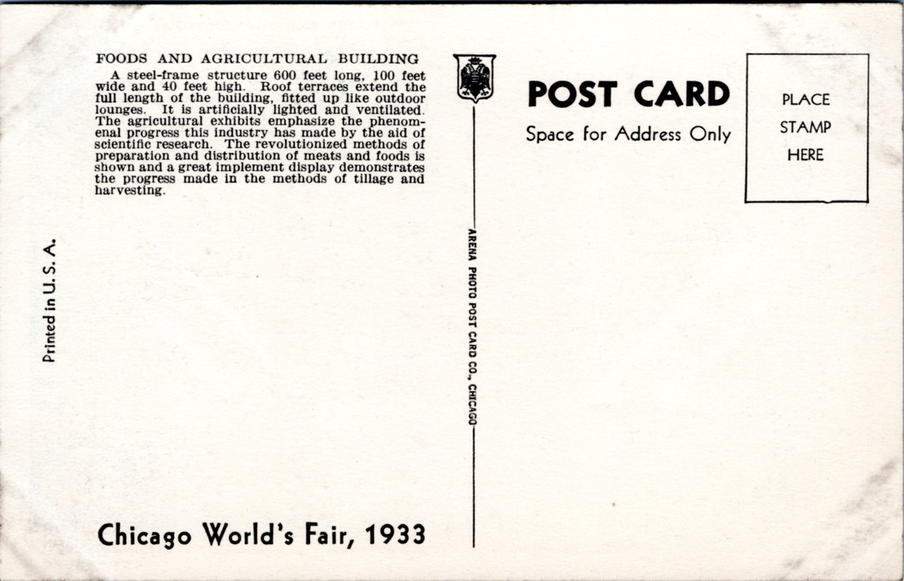 Foods and Agricultural Building Chicago World Fair The Gayraj