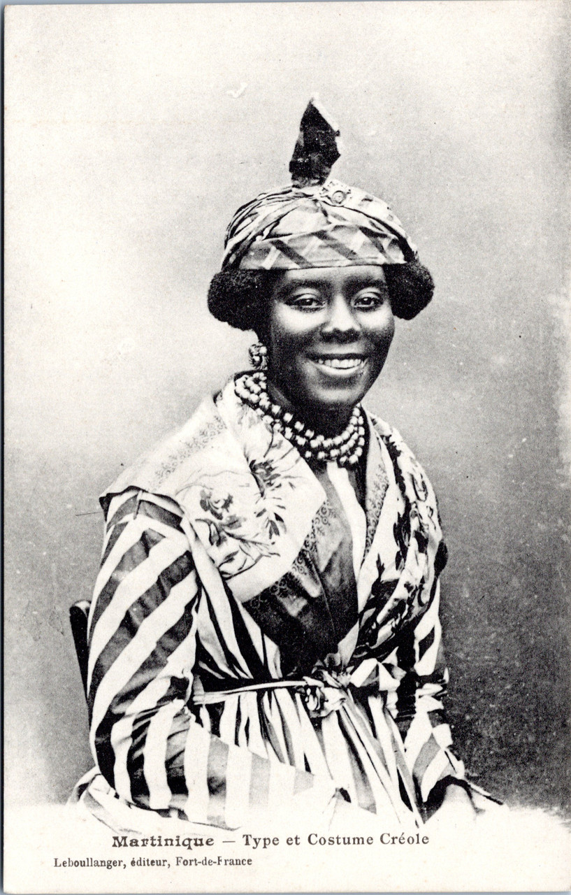 Creole woman in national costume- Martinique Types and Views - PICRYL -  Public Domain Media Search Engine Public Domain Search