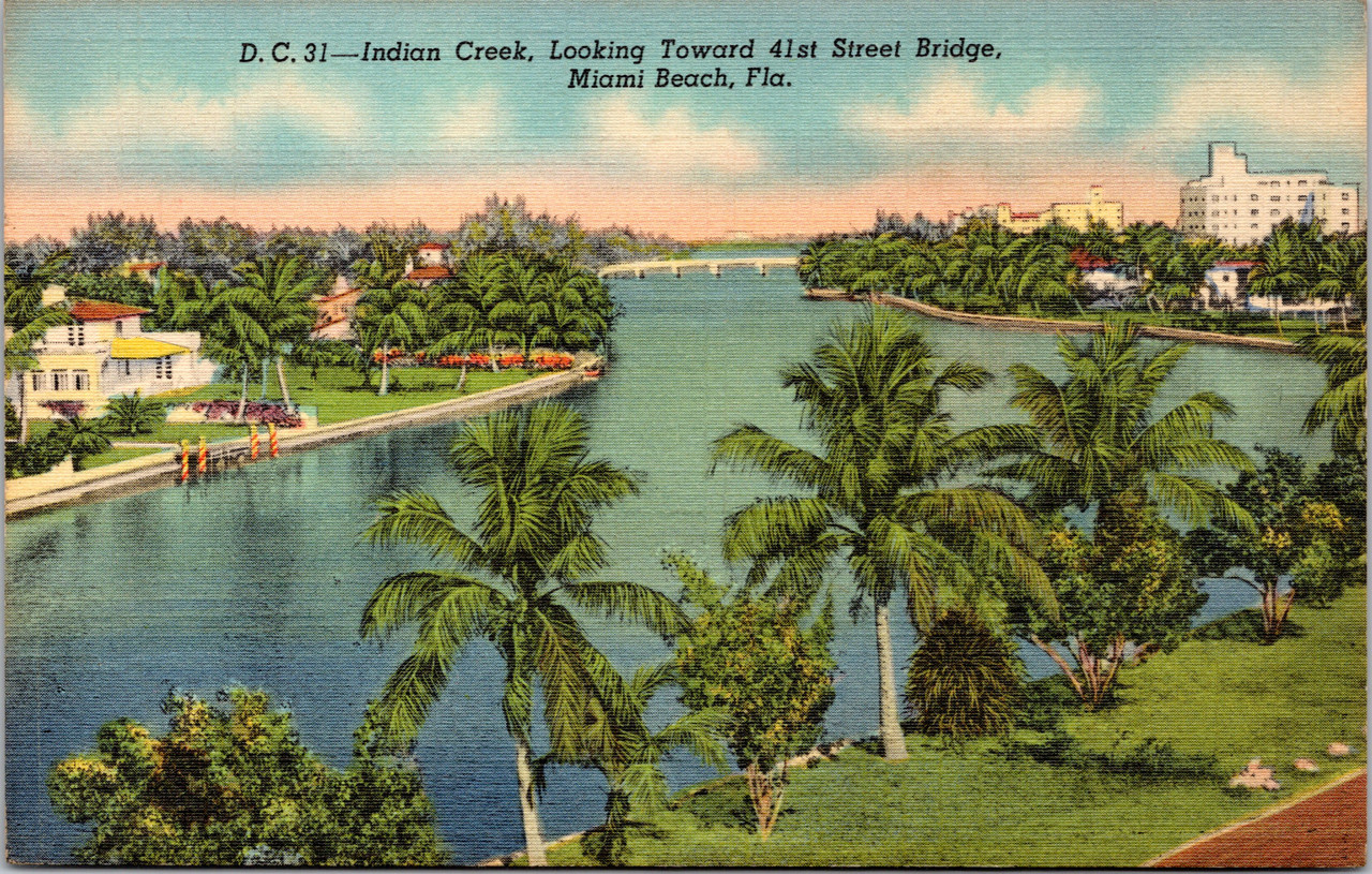 Forty First Street Bridge-Indian Creek-MIAMI BEACH, Florida