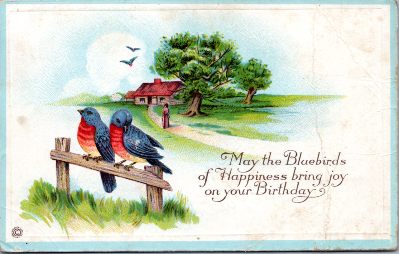 Bluebirds of Happiness bring joy on your birthday - The Gayraj