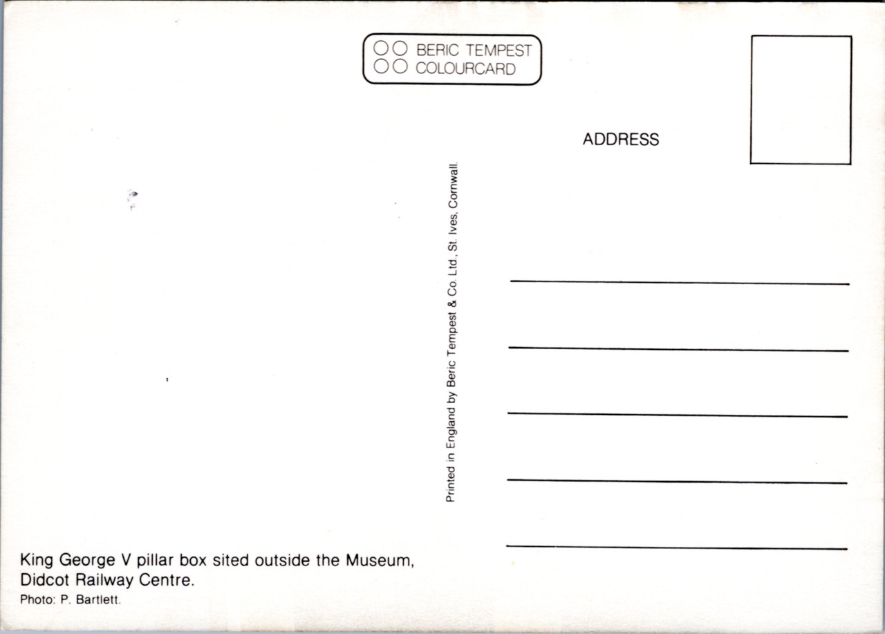 Mailbox King V pillar box outside Museum Didcot Railway centre The Gayraj