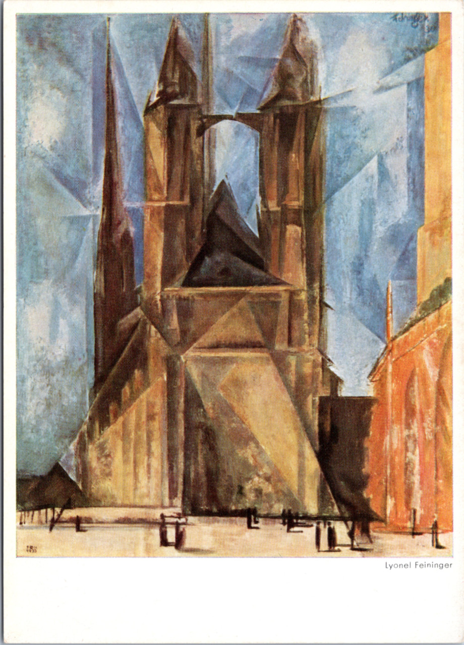 The Market Church in Halle by Lyonel Feininger - The Gayraj