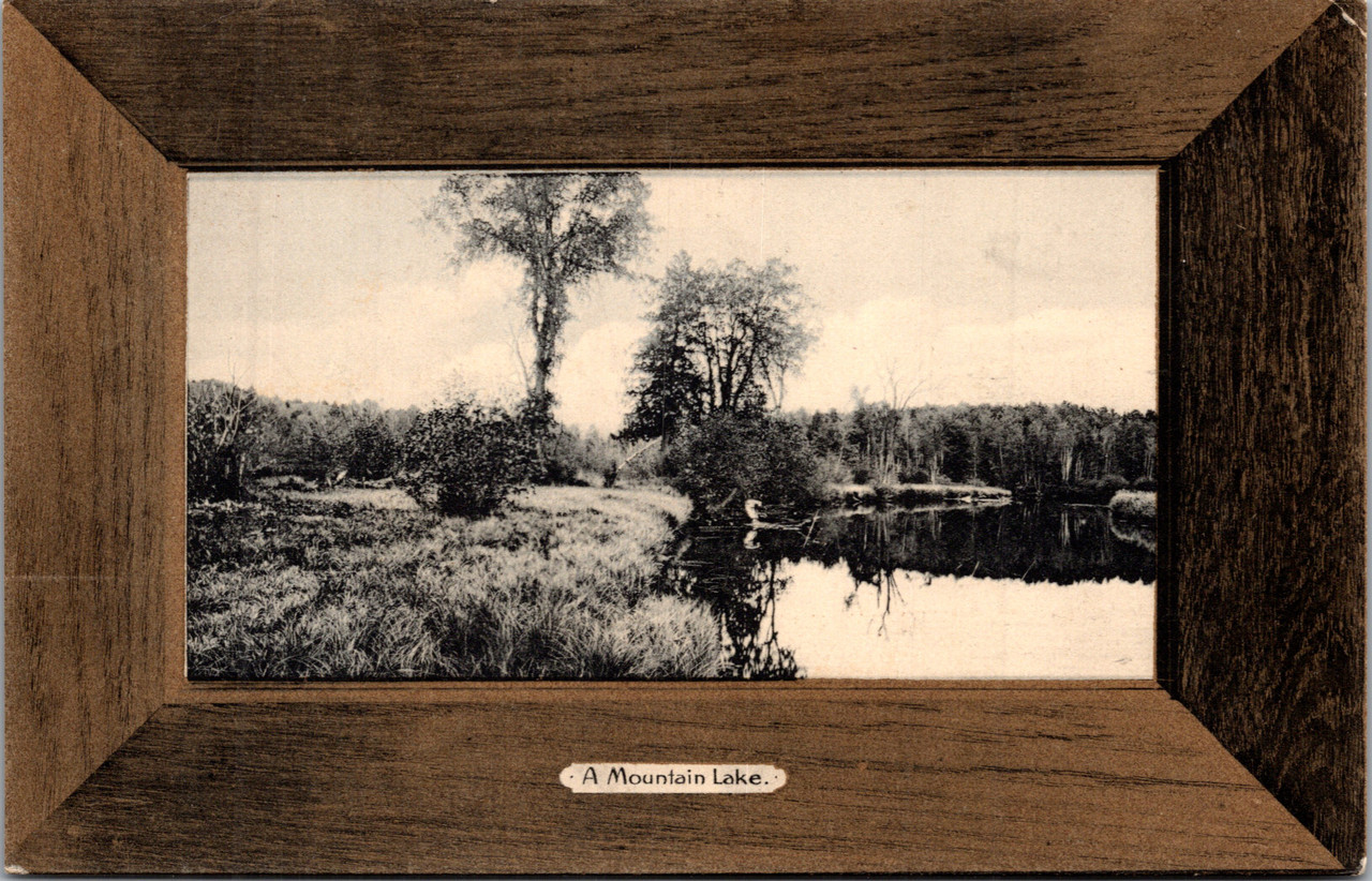 Rotograph faux frame A Mountain Lake - The Gayraj