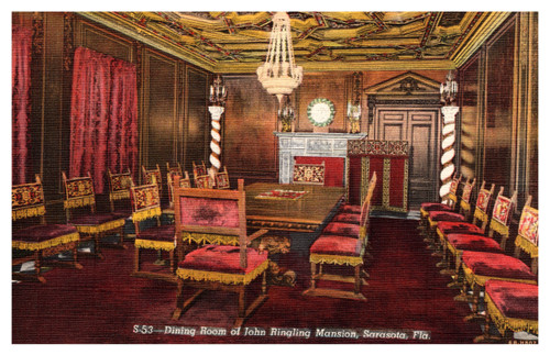 Dining Room, John Ringling Mansion, Sarasota, Florida S-53