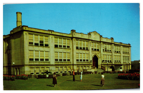 McKeesport High School 1950s postcard photo by Jack Taylor