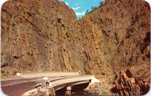 Curved Bridge in Big Thompson Canon on Hwy U.S. 34