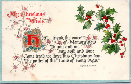My Christmas Wish by Virginia B. Harrison - posted 1919