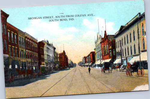 Michigan Street south From Colfax Ave, South Bend (P2334)