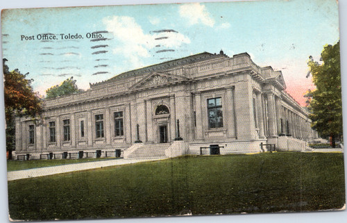 Post Office, Toledo, Ohio - posted 1913