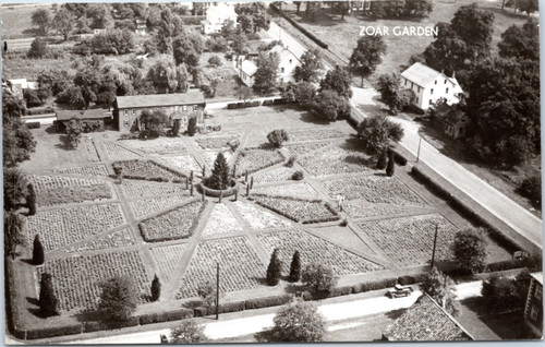 Zoar Garden - bird's eye view - real photo