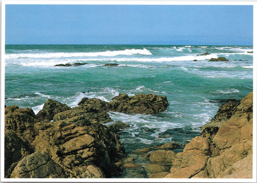 Monterey Peninsula, ocean, waves, rocks