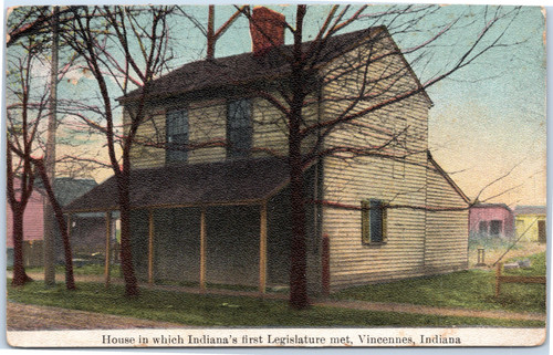 Vincennes Indiana - House where Legislature first met - Hoosier Series