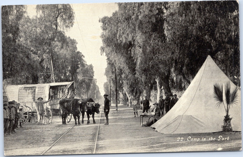 Oregon Trail Monument Expedition - Camp in the Park