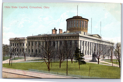 Ohio State Capitol  - autumn/fall bare trees (17-9053)