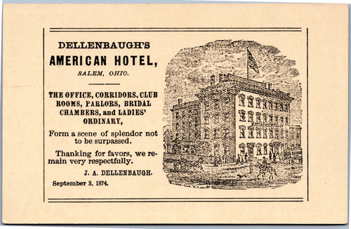 Dellenbaugh's American Hotel - First Founder's Day 165th Anniversary 1971 (17-9101)