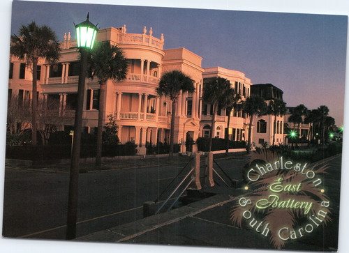 Charleston East Battery at dusk