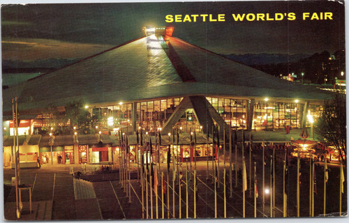 Seattle World's Fair - Coliseum 21 at night  (19-10-375)