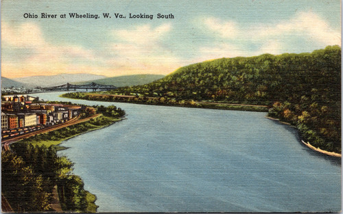 Ohio River at Wheeling, W. Va. Looking South