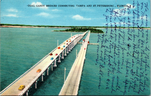 Dual Gandy Bridges Connecting Tampa and St. Petersburg Florida