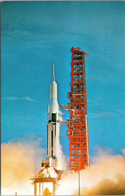 The Saturn SA-9 Launch Vehicle lifts off