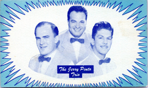 The Jerry Pinto Trio - appearing at Persian Room at The Penn Sheraton