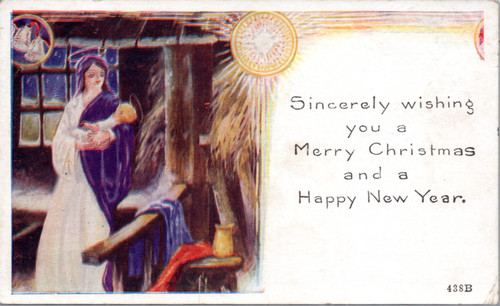 Christmas - May and baby Jesus  (27-16-621)