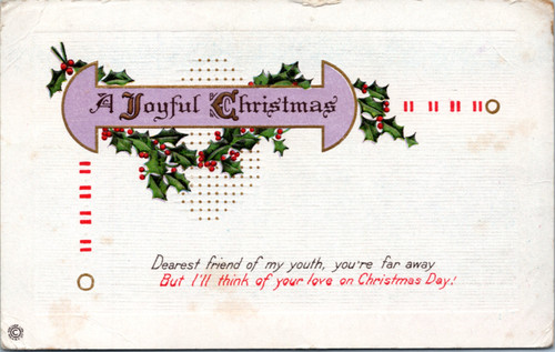 Joyful Christmas - Stetcher Litho  (27-16-656)