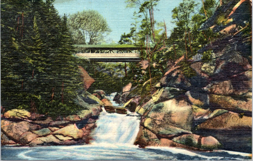 The Pool and Sentinel Pine Bridge, The Flume, Franconia Notch