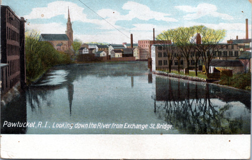 Looking down the River from Exchange St. Bridge