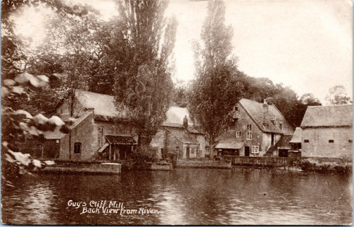 Guy's Cliff Mill, back view from river