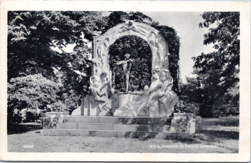 Postcard Austria Vienna - Johann Strauss Monument