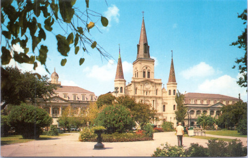 Postcard New Orleans - St. Louis Cathedral