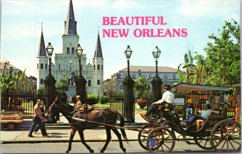 Postcard New Orleans - St. Louis Cathedral