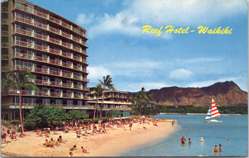 Postcard Honolulu Hawaii The Reef Hotel