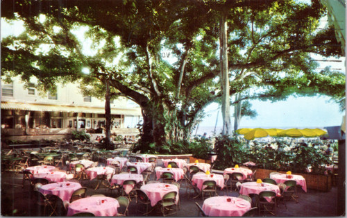 Postcard Hawaii - Moana Hotel  - Banyan Court Lanai