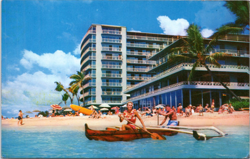 Postcard Honolulu Hawaii The Reef Hotel