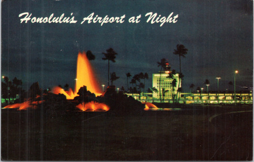 Honolulu's Airport at Night (30-18-837)