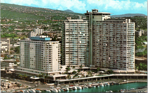 Ilikai Hotel - Overlooking Waikiki and the Yacht Harbor