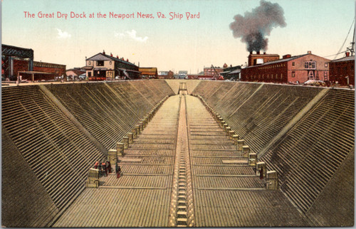 The Great Dry Dock at the Newport News Va Ship Yard