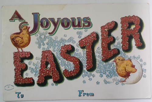 Joyous Easter - American Post Card Easter 180 No 2349 Ullman