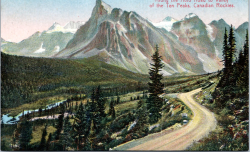 Along the Auto Road to Valley of the Ten Peaks, Canadian Rockies