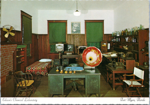 Postcard FL Fort Myers - Edison Museum