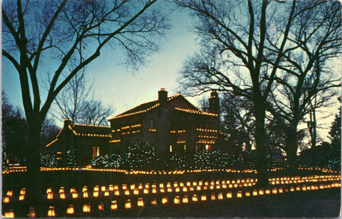 House with Christmas Luminarios