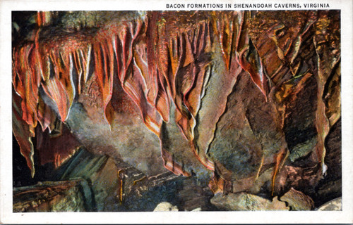 Postcard VA - Shenandoah Caverns - Bacon Formations