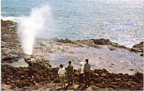 Postcard HI Kauai -  Spouting Horn