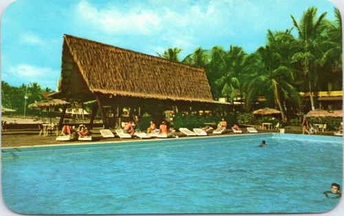 Postcard Hawaii - Poolside at the Kona Inn