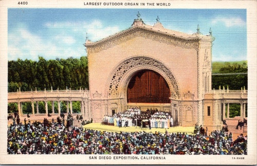 Largest Outdoor Organ in the World, San Diego Exposition  (33-20-837)